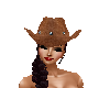 Brown Seude Cowgirl Hat