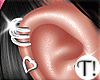 T! Heart Silv Earrings