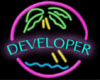 developer sticker-neon