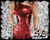 [SL] Embrossed dress red