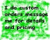 Custom Orders sticker
