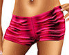 {T} Pink Metallic Shorts