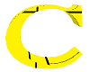 letter C yellow