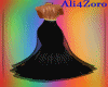 Robe Gala doré et noir