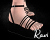 R. Stela Black Sandals