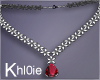K neck diamonds ruby red