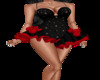 xmas black n red dress