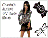 CheetahJacket Lace Skirt