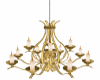 Gold Chandelier + Candle