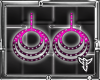 (T) Pink Diamond Hoops