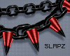 !!S Spike Choker Maroon