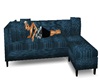 blue relaxation couch