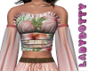 palazzo top tropic pink