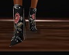 Rose black boots