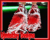 silver red rave boots