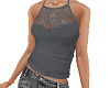 TF* med gray Lace Top