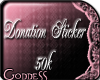 ! 50k Donation Sticker