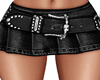 Fake Black Denim Skirt