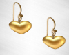 Gold Heart Earrings