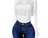 white and jeans outfit