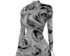Grey Rose Knit Dress