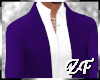 No Tie Purple Suit