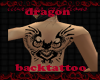 "IIV' Dragon back tattoo