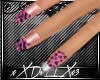 pink doll zebra nails