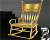 Roching Chair Gold Antiq