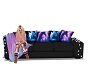 unicorn and blak couch