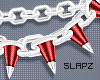 !!S Spike Choker Red