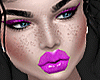 Freckles+purple Make-up