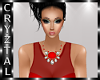 Ziona Necklace Red