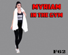 Myriam in the gym
