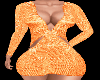 Orange sexy dress