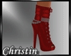 !CR! Red Chain Boots