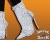 *HS White Glitter Boots