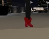 Red Sued N Fur Boots