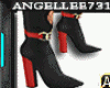 BLK N RED BOOTS  NO FN