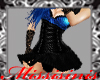 Black/Blue corset-Dress
