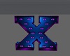 Letter X Purple/Blue
