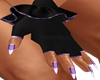 Purple batty gloves&nail