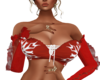 red snowflake top