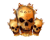 Skulls in Fire 666