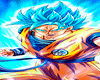 Cutout Goku Sayajin Blue