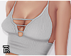 ❥ Grey Cropped top.