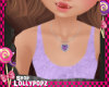 Purple heart necklace