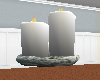 Green Pillars candles