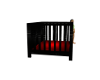 Red and Black Baby Crib