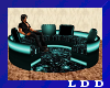 LD-Teal Round Couch